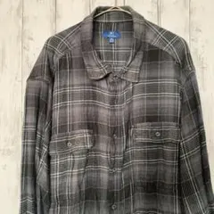 GEORGE チェック柄ネルシャツ 3XL/フランネルアメカジ