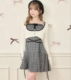 【最終値下げ】apres jour ミニキャミワンピース&ショートニットトップス