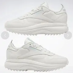 リーボック　クラシックレザー スペシャル エクストラ　ホワイト　白　厚底