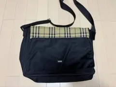 Burberryブラックレーベル ショルダーバッグ ブラック ノバチェックのサムネイル
