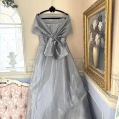 ジュネビビアン　GENETVIVIEN ショール付き　ビジュードレス　9号