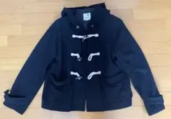 ダッフルコート　アースミュージックアンドエコロジー ショート丈　紺色　ネイビー