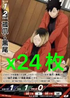 ハイキュー!! 孤爪・黒尾 24枚セット バボカ!! BREAK プロモ カード