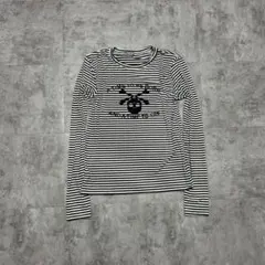 00s -骸骨Skull Border Tight Long T-shirts