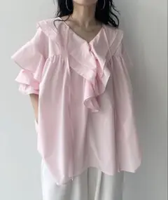 【新品未使用】ビッグカラーチュニックのサムネイル