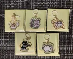 ホワイトタイガーとブラックタイガートレーディングアクリルチャームマーカー５種