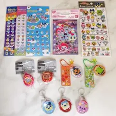 たまごっち　グッズ　シール　4サイズ　シャカシャカ　めじるしアクセサリー