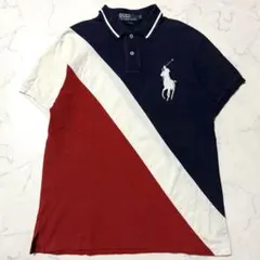 Polo Ralph Lauren ビッグポニー トリコロール ポロシャツ Mのサムネイル