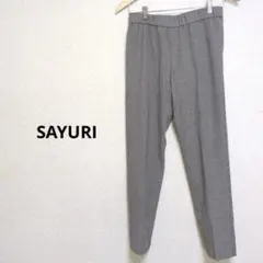 SAYURI ボトムス イージーパンツ ガンクラブチェック ウエストゴム