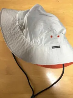 mont-bell 通気性ハット グレー/オレンジ