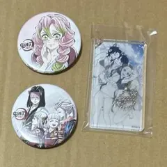 鬼滅の刃　原画展　girls　キーホルダー　幕間画　缶バッジ　蜜璃　水着