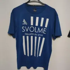 svolme スポーツシャツ 青 ストライプ