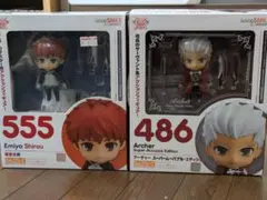Fate　ねんどろいど 衛宮士郎 555　エミヤ　486　セット 再入荷【555】 衛宮士郎 小物パーツ 干将と莫耶とポスター