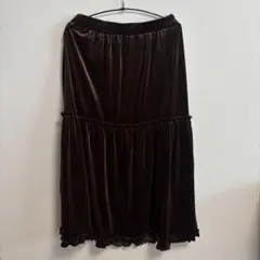 タグ付き新品未使用 taiyou Helm ベロアフレアスカート