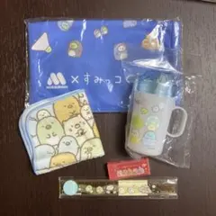 すみっコぐらしグッズセット♡ハンカチ歯ブラシセット消しゴム定規冷感タオルおまとめ