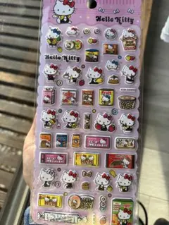 キティちゃん　マシュマロシール　サンリオ　海外限定　正規品　もちもちシール