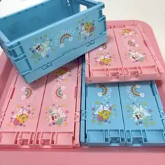 SWIMMER　折りたたみ　ミニ　コンテナ　ケース　収納　ピンク　ブルーのサムネイル