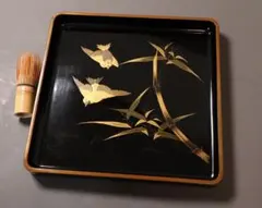 女性蒔絵師 中出 松峰 燕蒔絵 金輪寺 茶器 棗 薄茶器 茶道具 d110 女性蒔絵師中出松峰燕蒔絵金輪寺茶器棗薄茶器茶道具d110|mercari
