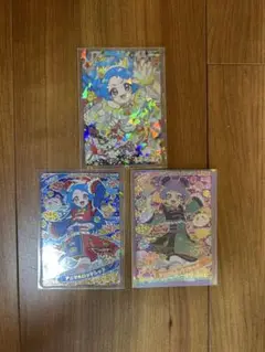 ひみつのアイプリ　アイプリカード　3点セット　ビビアニマルバズリウムサイン等