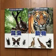 学研の図鑑２冊セット　昆虫・￼動物