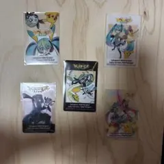 ポケモン 初音ミク ポケミクライブ ららぽーと 特典 クリアカード 全5種