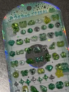 【クラックス正規品】うるちゅるプチシール　みどり　グリーン　クマ　カエル