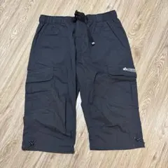LOGOS カーゴハーフパンツ ブラック　Lのサムネイル