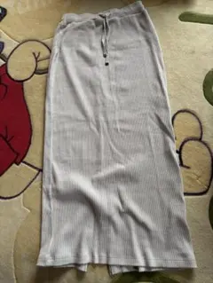 CIAOPANIC TYPY リブニットスカート　ベージュ