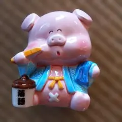 TOKAI 陶器製 豚の貯金箱 落語 昭和レトロ