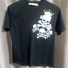 ドクロデザイン Tシャツ ブラック　Y2K パンク　グランジ　お兄系　平成