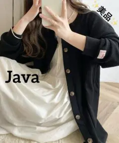 k1039 ✨️美品✨️ Java 2WAY楽しめるカーディガン ブラック