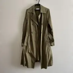 PLST カーキ　トレンチコート　スプリングコート　S