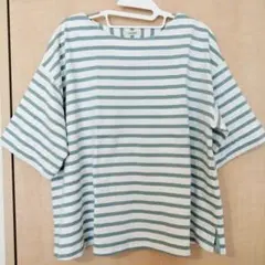 スタディオクリップ　ボーダーTシャツ　プラスサイズ