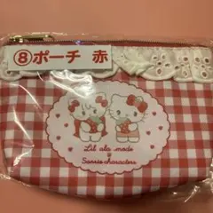 Lil ala mode×サンリオキャラクターズ 当りくじ ⑧ポーチ赤