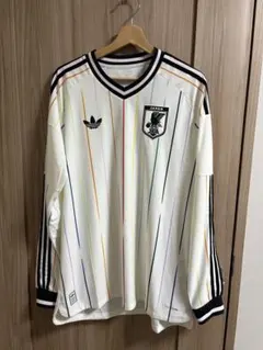 完売品 adidas サッカー日本代表 長袖 アウェイ オーセンティック 白 