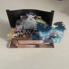 白ひげ&エース&マルコ　ワンピース　海賊旗アクリルスタンド Amazon.co.jp: ワンピース エース、白ひげ、マルコ 海賊旗