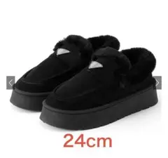 新品未使用 GRL スエードムートンローファー 24cm