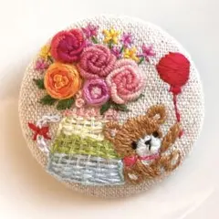 2026年最新】くるみボタン刺繍ブローチの人気アイテム - メルカリ