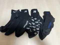 Nike New Balance ブラックソックス 4足セット