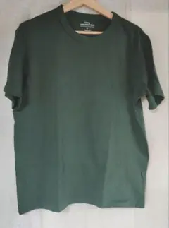 GUダークグリーン コットン Tシャツ Mサイズ