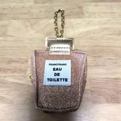 Francfrancピンク エコバッグ 香水ボトル型チャーム付き