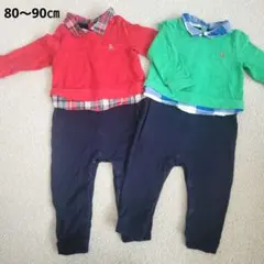 babyGAP ロンパース 2着セット 12〜18ヶ月　80cm　90cm