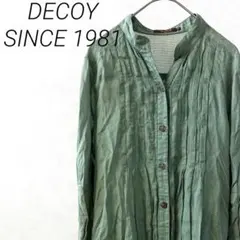 DECOY SINCE 1981 ロングシャツ ストライプ ウエスト紐付き