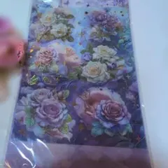 【全新未拆封】玫瑰與蝴蝶金箔貼紙 4入