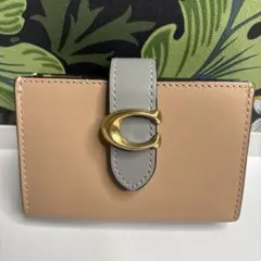 COACH♡コーチC金具ジャバラ式コインケース付きカードケース