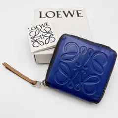 【新品未使用】ロエベ コンパクトジップウォレット 箱付き 小銭入れは未使用！美品☆ロエベ ノット コンパクト ジップ
