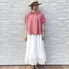 セール！Samansa Mos2　 立川限定　フリル襟ブラウス　サマンサモスモス