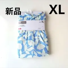 ユニクロ　UNIQLO レーヨンリラコ XLサイズ　新品　ブルー　ハーフパンツ