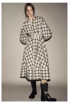 ZARAWOMAN チェック柄ワンピース　XS 新品未使用