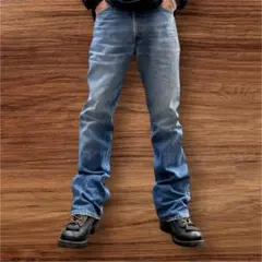 80s USA製Levi's517フレアW34オレンジタブ